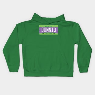 Donatello License Plate Kids Hoodie